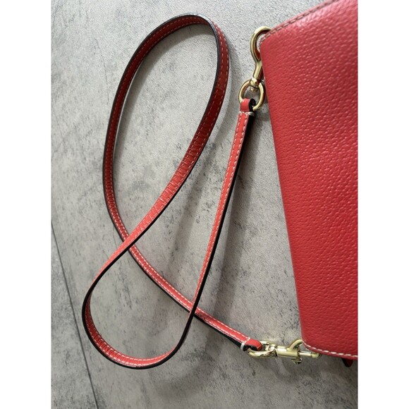 KATE SPADE Natalie Wellesley Small Clutch Crossbody Bag Red/Pink - Picture 9 of 9